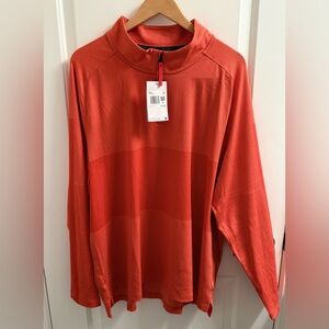 NWT Men’s Nike Orange 1/2 Zip Golf Shirt, Size XXL